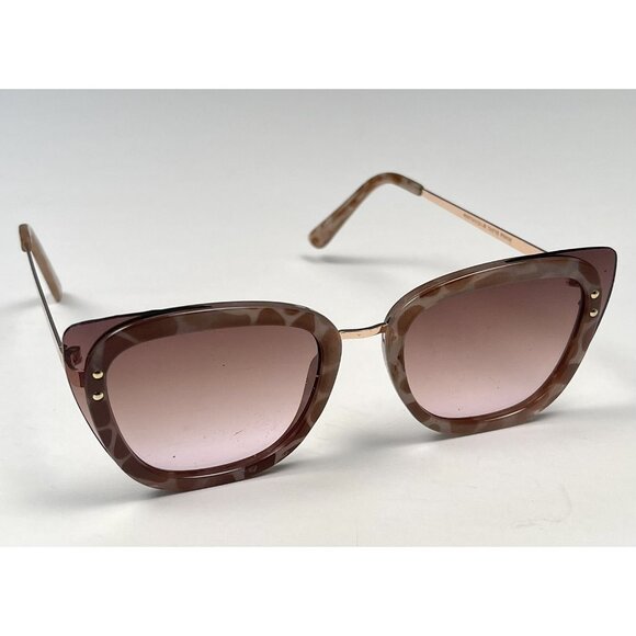 TAHARI Womens Pink & Tortoise Layered Cat-Eye Cateye Retro SUNGLASSES TH710 EUC - Picture 1 of 5